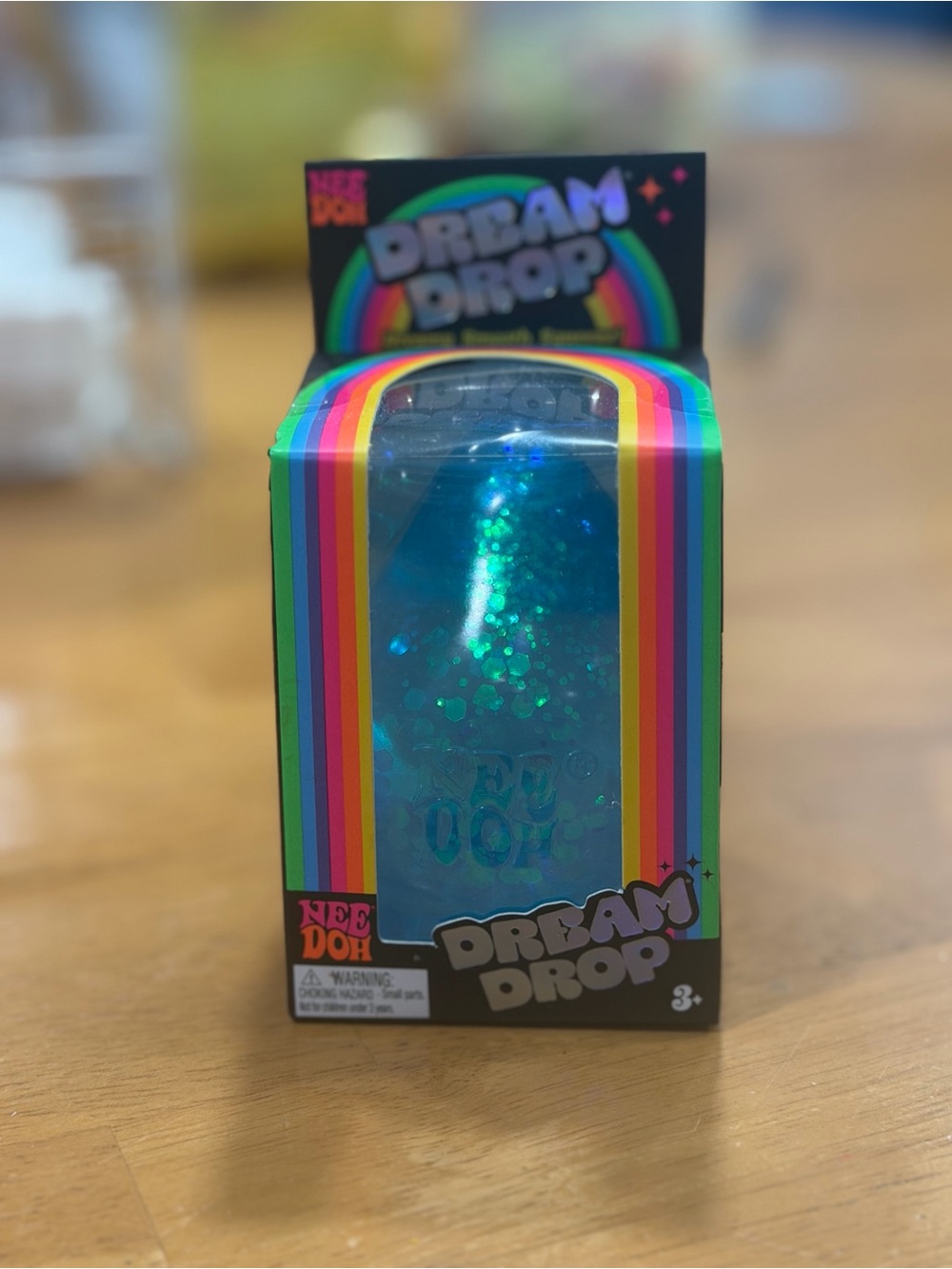 NeeDoh Dream Drop Blue Glitter